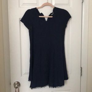 Silence + noise navy dress
